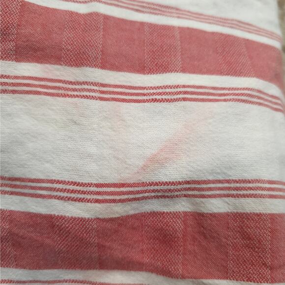 Woolrich Embroidered Button Up Striped Shirt Women Size L 100% Cotton Rodeo - Picture 6 of 6